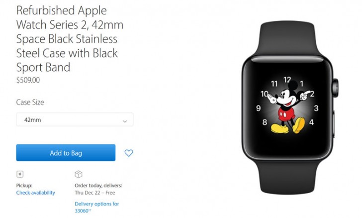 Series 1 store refurbished apple watch